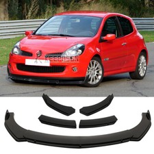 For Renault Clio 3 RS Gloss Front Bumper Lip Splitter Spoiler Lower Chin BodyKit