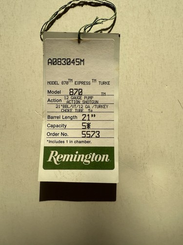 Remington model 870 gauge - 870,
