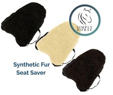 Hy Synthetic Fur Seat Saver - Saddle Protector &  Rider Comfort - 3 Colours