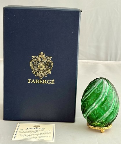 Rare faberge green - rare!, etched