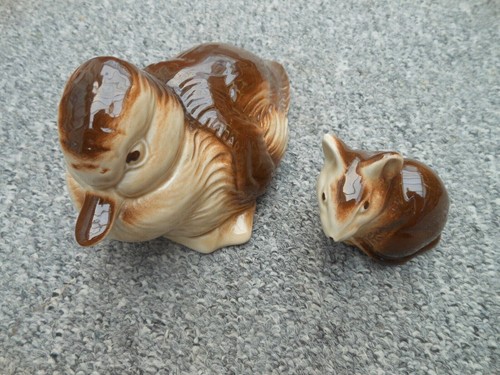 Poole pottery brown and cream - poole,