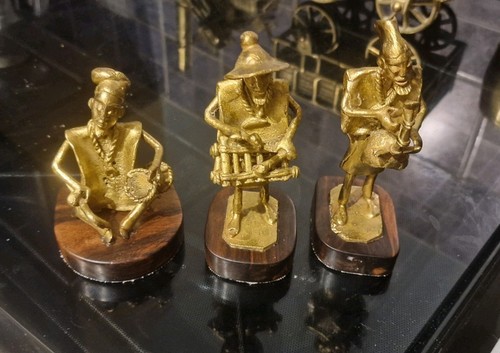 African brass bronze musicians - brass/bronze,