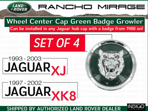 Jaguar wheel center cap green - jaguar,