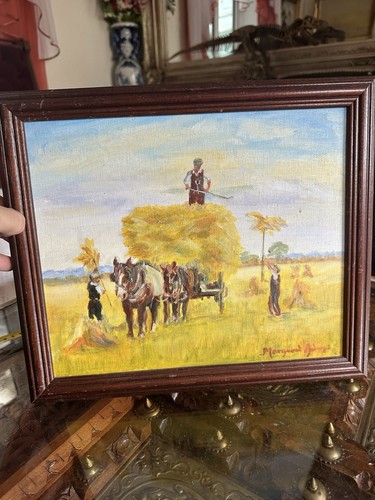 Original signed harvest - original, scene