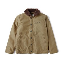 NON STOCK Vintage Men's Navy N-1 DECK Jacket USN Retro Fleece Liner Coats Parka