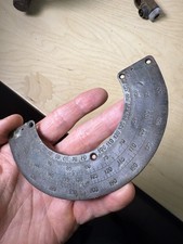 WW2 German brass instrument scale plate – Courland Pocket relic