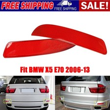 2x Rear Bumper Tail Lamp Red