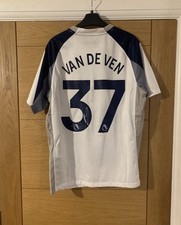 Spurs 25/26 Home Shirt. Signed By Micky Van De Ven. M.