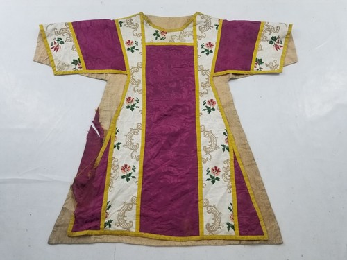 Antique french brocade - brocade, floral