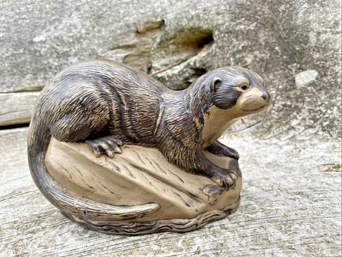 Poole pottery stone ware otter - pottery,