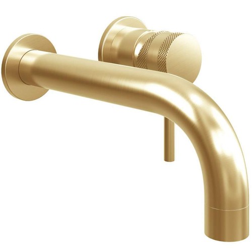 Brushed brass basin mixer - mixer, tap