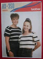  One Page Pattern Sheet For The Brother Kx 350 Knitting Machine