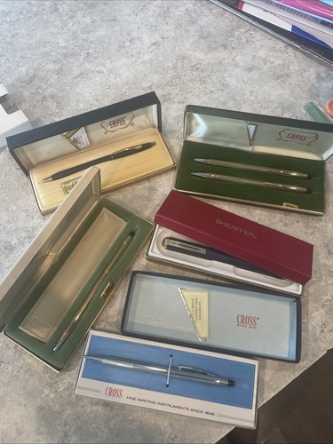 Vtg cross pen pencil set - vtg,