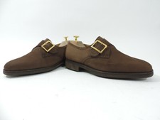 Church's mens Shoes Brown Nubuck Buckle UK 7 US 8 EU 41 F Vibram v Minor use