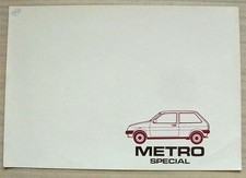 AUSTIN METRO SPECIAL Car Sales Brochure 1983 DUTCH TEXT #EO 142