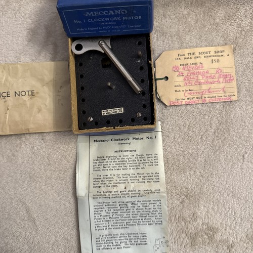 Vintage meccano clockwork - meccano, no.1