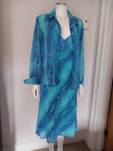 Joseph ribkoff turquoise dress - joseph,