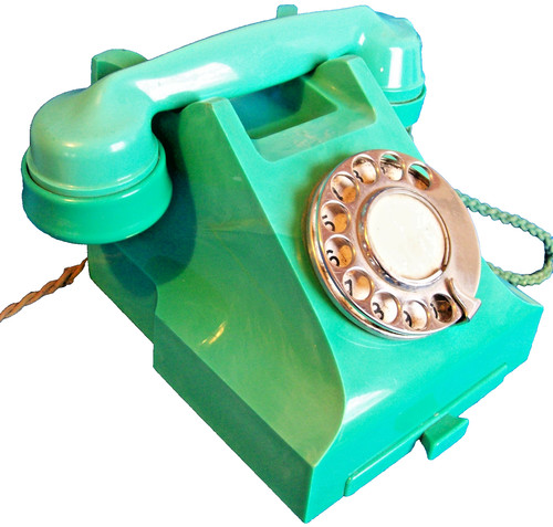 Bakelite telephone 332f jade - 332f,