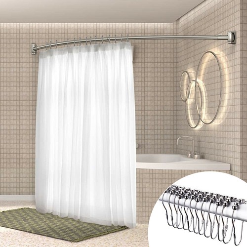 Shower curtain rod rail - curtain,