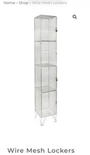 4 Door Wire Mesh Lockers Can
