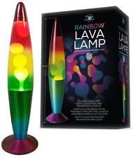Rainbow Lavaa Lamp 16” Peaceful Motion Wax Liquid Relaxation Light