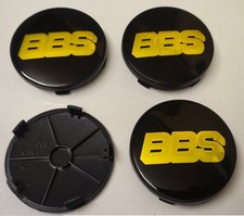 4x BBS Wheel Centre Cap Brand New Alloy Hub Center Caps 68mm Black Gold