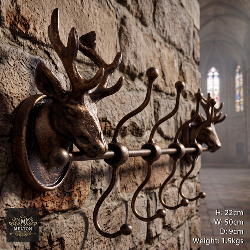 Stag coat hooks metal rack - stag,