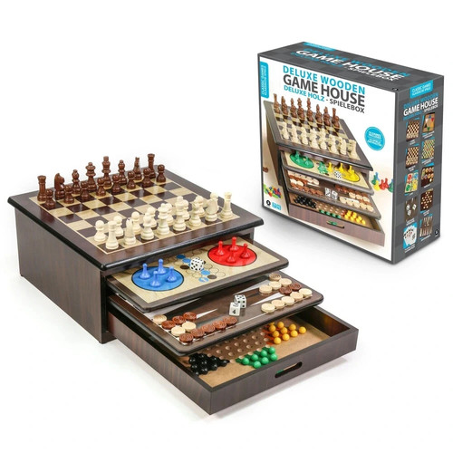 Deluxe wooden game - game, house