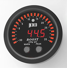Digital Boost Gauge PSI 52mm LED 12v PREMIUM KIT with Sensor - Peak and Warning