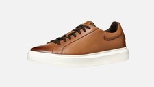 Geox Deiven Men's Nappa Leather Trainers - Light Brown All Sizes