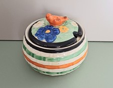 VINTAGE LANCASTER & SONS HANLEY ENGLAND POTTERY JAM HONEY POT