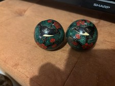 Boading Chinese Anti-Stress Balls with Bell Chimes Vintage