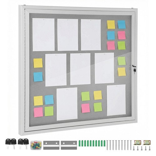 Outdoor lockable notice board - lockable,