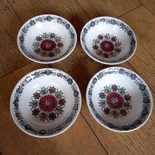 SET OF FOUR OF BROADHURST IRONSTONE 'ROMANY' DESIGN CEREAL BOWLS