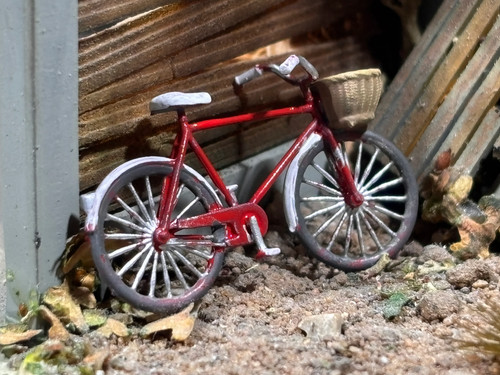 Model railway bicycles with - railway,