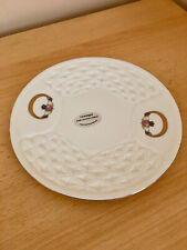 Celtic Donegal  Parian China Plate Handcrafted In Ireland Claddagh Ring Pattern