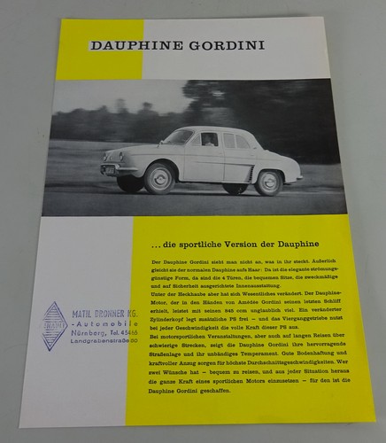Renault dauphine gordini - renault,