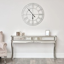 Large mirrored console table - mirrored,