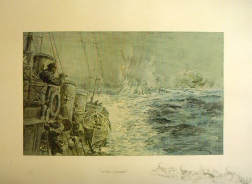 Snaffles art navy destroyer - art,