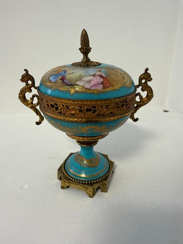 Sevres mark porcelain urn - mark,