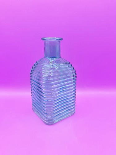 Light blue ribbed square - blue,