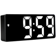 LED Mirror Alarm Clock USB
