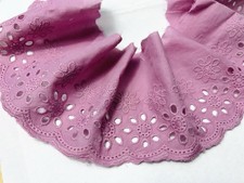 14 Yards Dusty Pink Eyelets Cotton Lace/ Trim/ Craft/ Decoration/ Dresses
