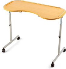 Curved over bed chair table - over,