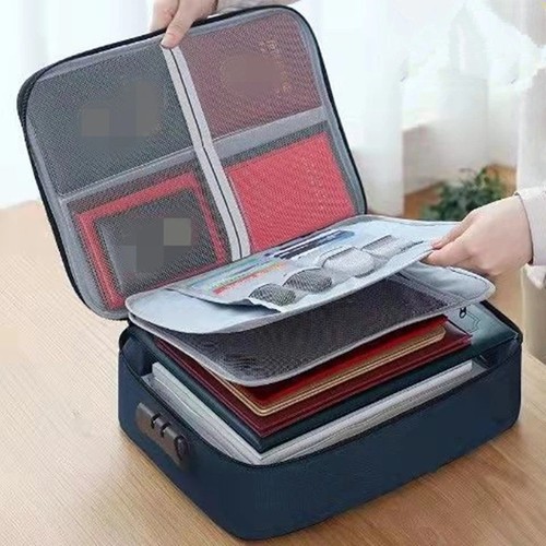 Fireproof document box with - document,
