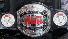 ROH Ring of Honor Wrestling Championship Title Belt Replica Brass Adult Size