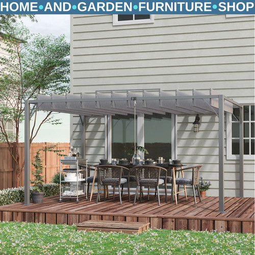 Large metal pergola with - large,