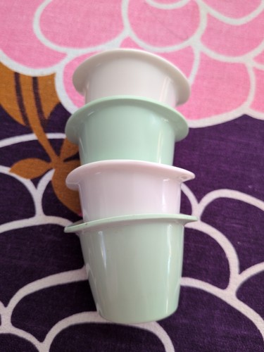 Vintage melaware egg cups - egg,