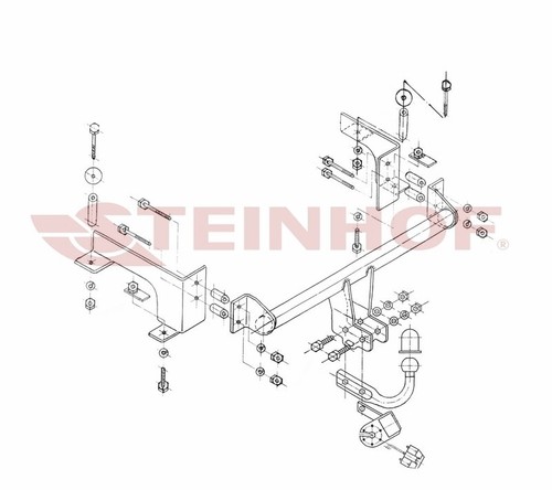 Tow bar for - for, vauxhall