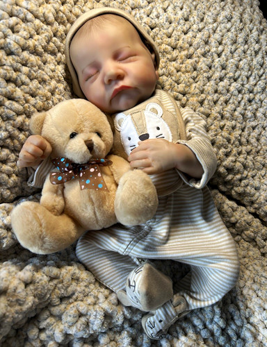 Sleeping vinyl baby doll eyes - sleeping, doll,
